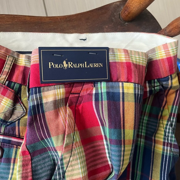 NWT Polo Ralph Lauren Men’s plaid/tartan Shorts, size 40 - Picture 4 of 12